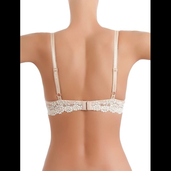 NWT Wacoal [ 34D US ] Embrace Lace Push-Up Bra in Natural‎ Nude - Picture 11 of 11